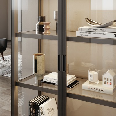 铝框玻璃柜系列-餐边柜' />