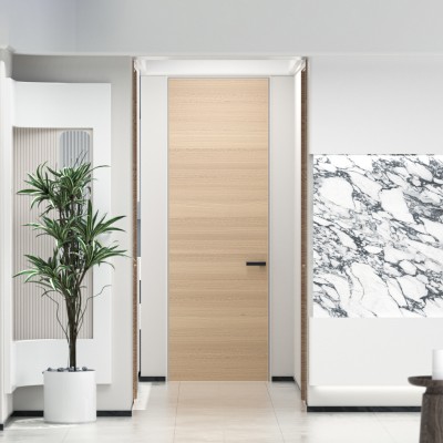 隐框铝木生态门-STM005